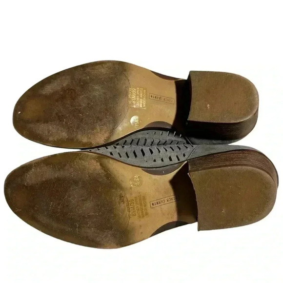 Vince Camuto women's Pekkan Perforated Suede Booties in Graystone,  size 8.5 - Picture 7 of 10